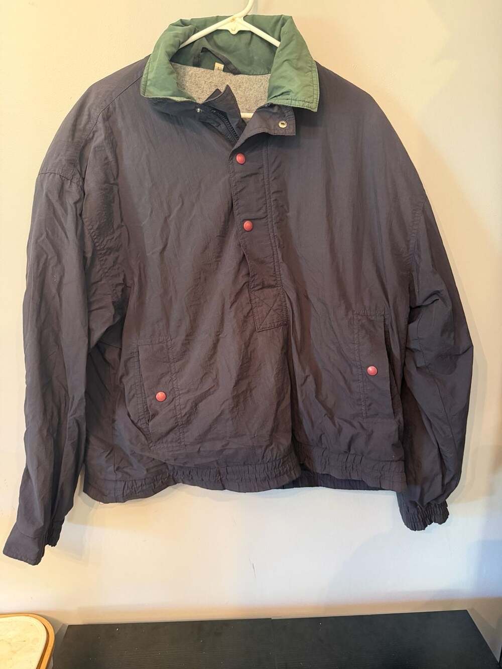 Winner Mate Vintage Jacket Size L Navy Green Windbreaker